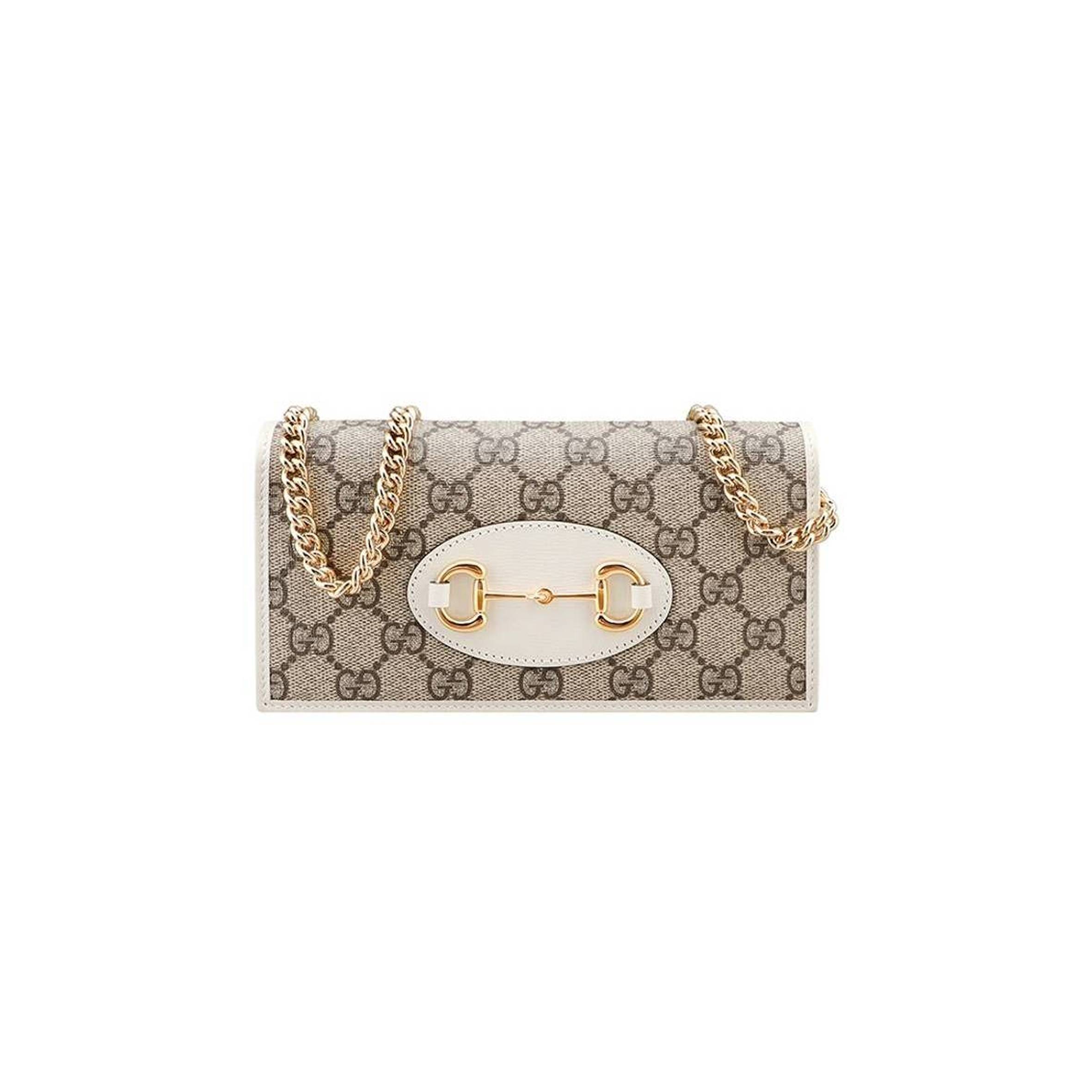 GUCCI HORSEBIT 1955 WALLET WITH CHAIN 621892  (21*19*2.5cm)