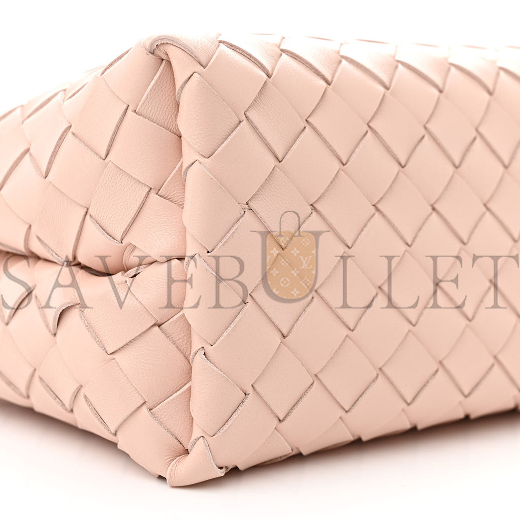 BOTTEGA VENETA NAPPA INTRECCIATO SMALL ANDIAMO SHOULDER BAG LOTUS (25*20*10cm)