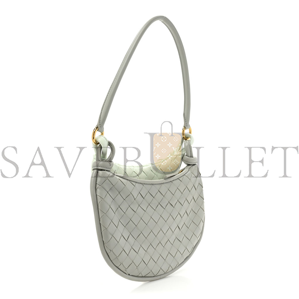 BOTTEGA VENETA NAPPA INTRECCIATO SMALL GEMELLI AGATE GREY GLACIER (25*18*6cm)