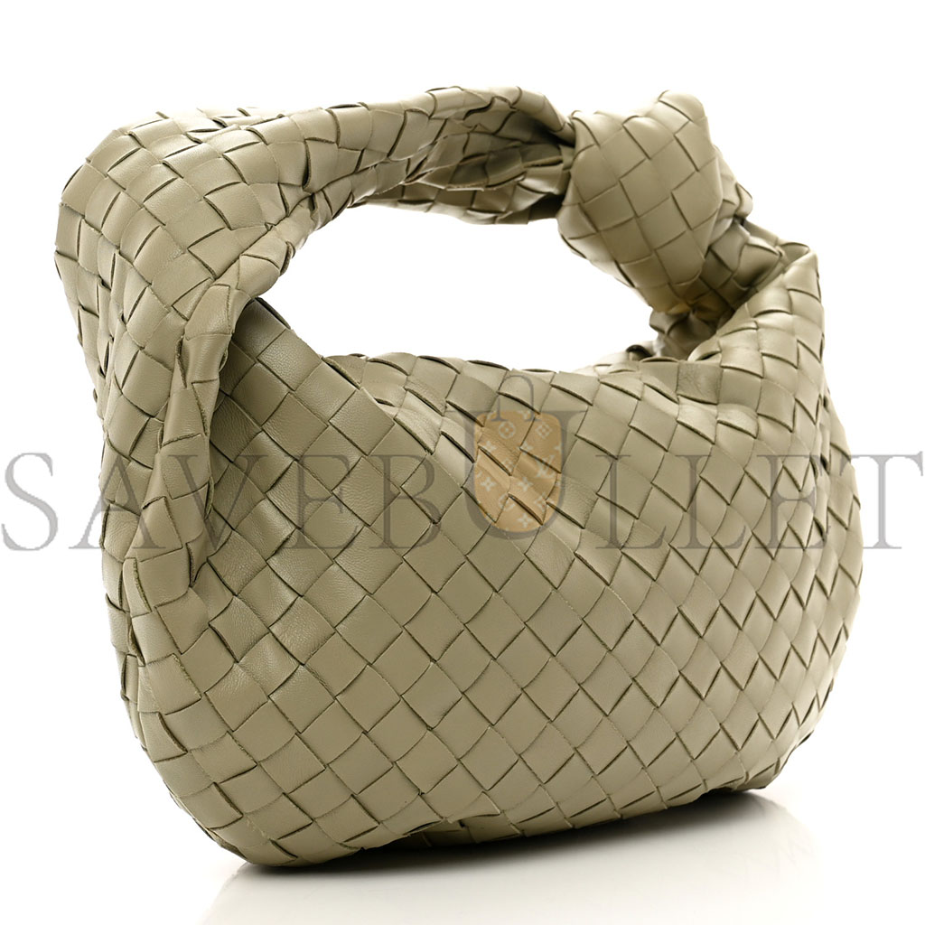 BOTTEGA VENETA NAPPA INTRECCIATO TEEN JODIE HOBO TRAVERTINE (37*21cm)