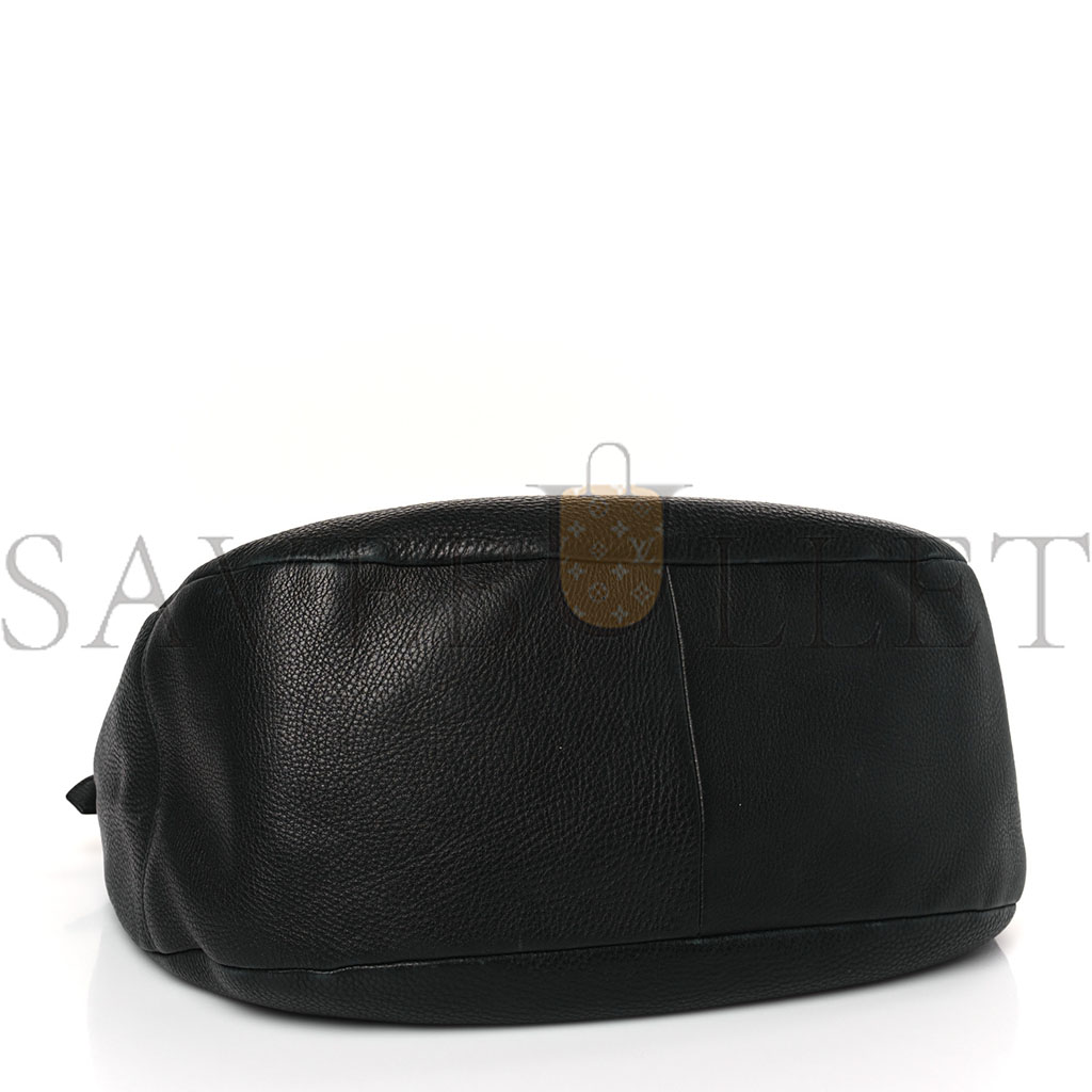 PRADA VITELLO DAINO HOBO BLACK (36*30*15cm) PRADA VITELLO DAINO HOBO BLACK (36*30*15cm)