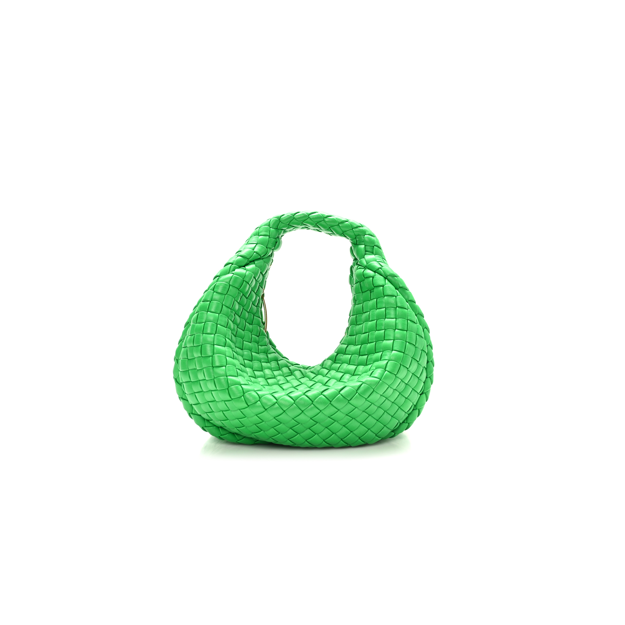 BOTTEGA VENETA RUBBER PADDED INTRECCIATO MINI JODIE PARAKEET (25*15*8cm) BOTTEGA VENETA RUBBER PADDED INTRECCIATO MINI JODIE PARAKEET (25*15*8cm)