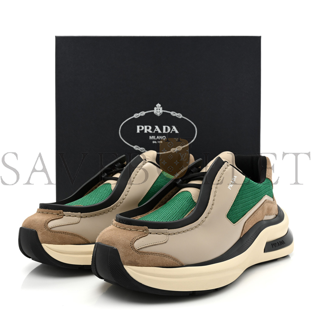 PRADA SPAZZOLATO ROIS BIKE FABRIC MENS SNEAKERS 11 QUARZO MANGO PRADA SPAZZOLATO ROIS BIKE FABRIC MENS SNEAKERS 11 QUARZO MANGO