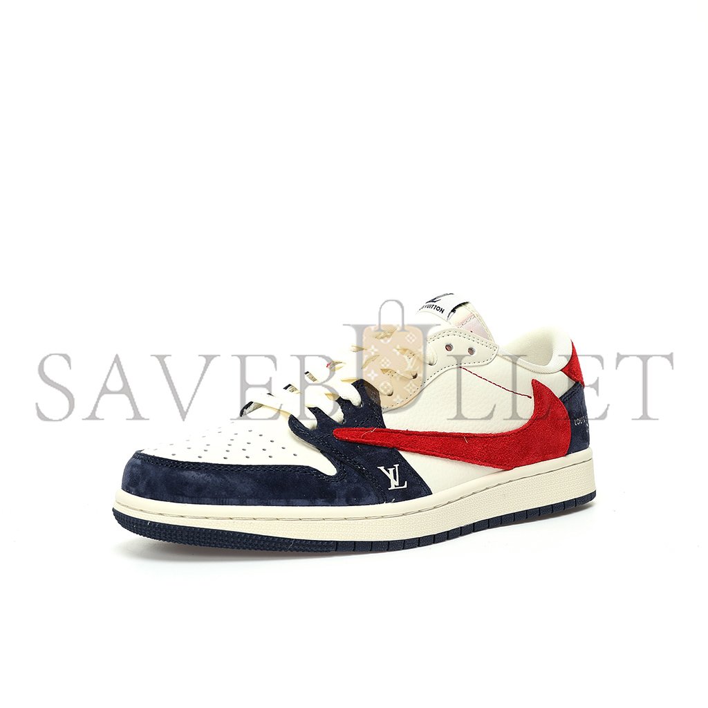 NIKE AIR JORDAN 1 LOW OG SP BEIGE NAVY RED LV YQ2088-670