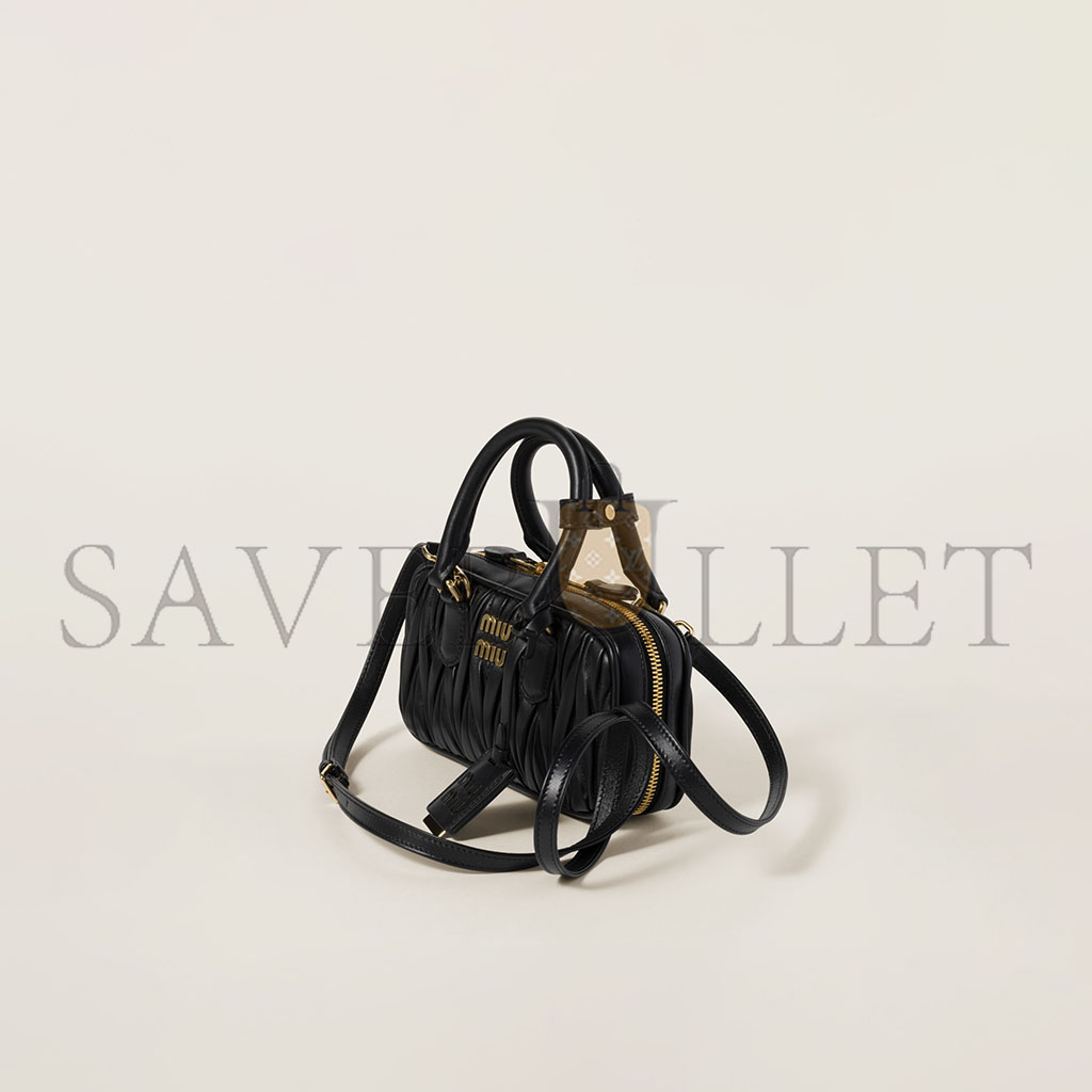 MIU MIU ARCADIE MATELASSÉ NAPPA LEATHER MINI-BAG 5BP088 (19*10*5cm) MIU MIU ARCADIE MATELASSÉ NAPPA LEATHER MINI-BAG 5BP088 (19*10*5cm)