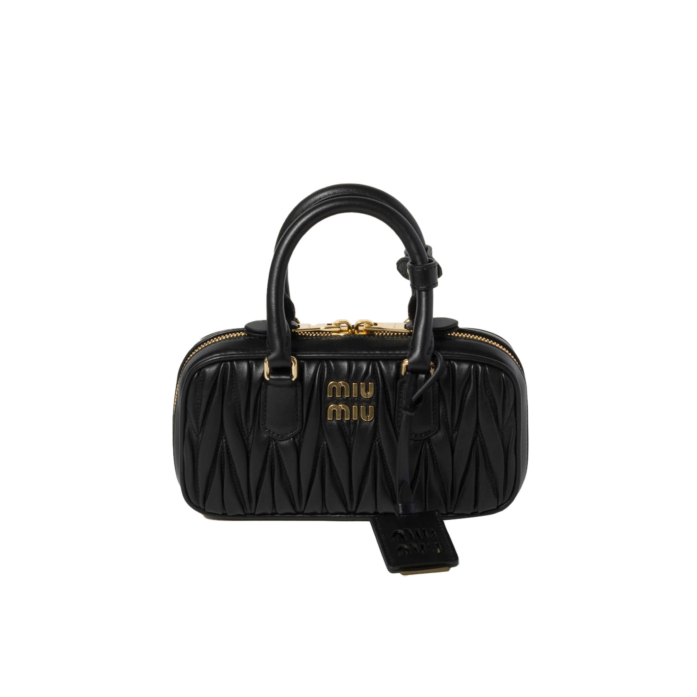 MIU MIU ARCADIE MATELASSÉ NAPPA LEATHER MINI-BAG 5BP088 (19*10*5cm) MIU MIU ARCADIE MATELASSÉ NAPPA LEATHER MINI-BAG 5BP088 (19*10*5cm)