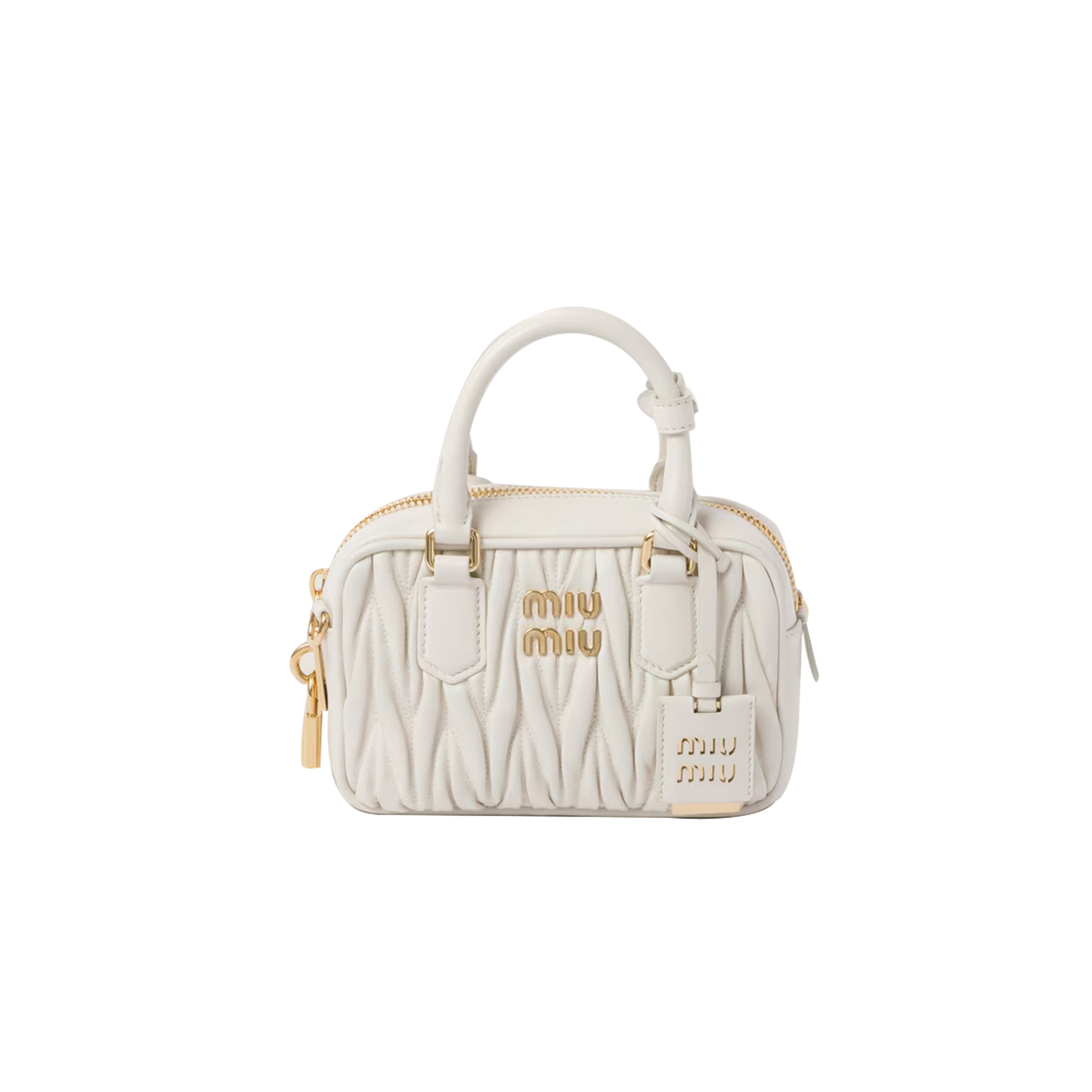 MIU MIU ARCADIE MATELASSÉ NAPPA LEATHER BAG 5BB123 (19*13*6cm) MIU MIU ARCADIE MATELASSÉ NAPPA LEATHER BAG 5BB123 (19*13*6cm)