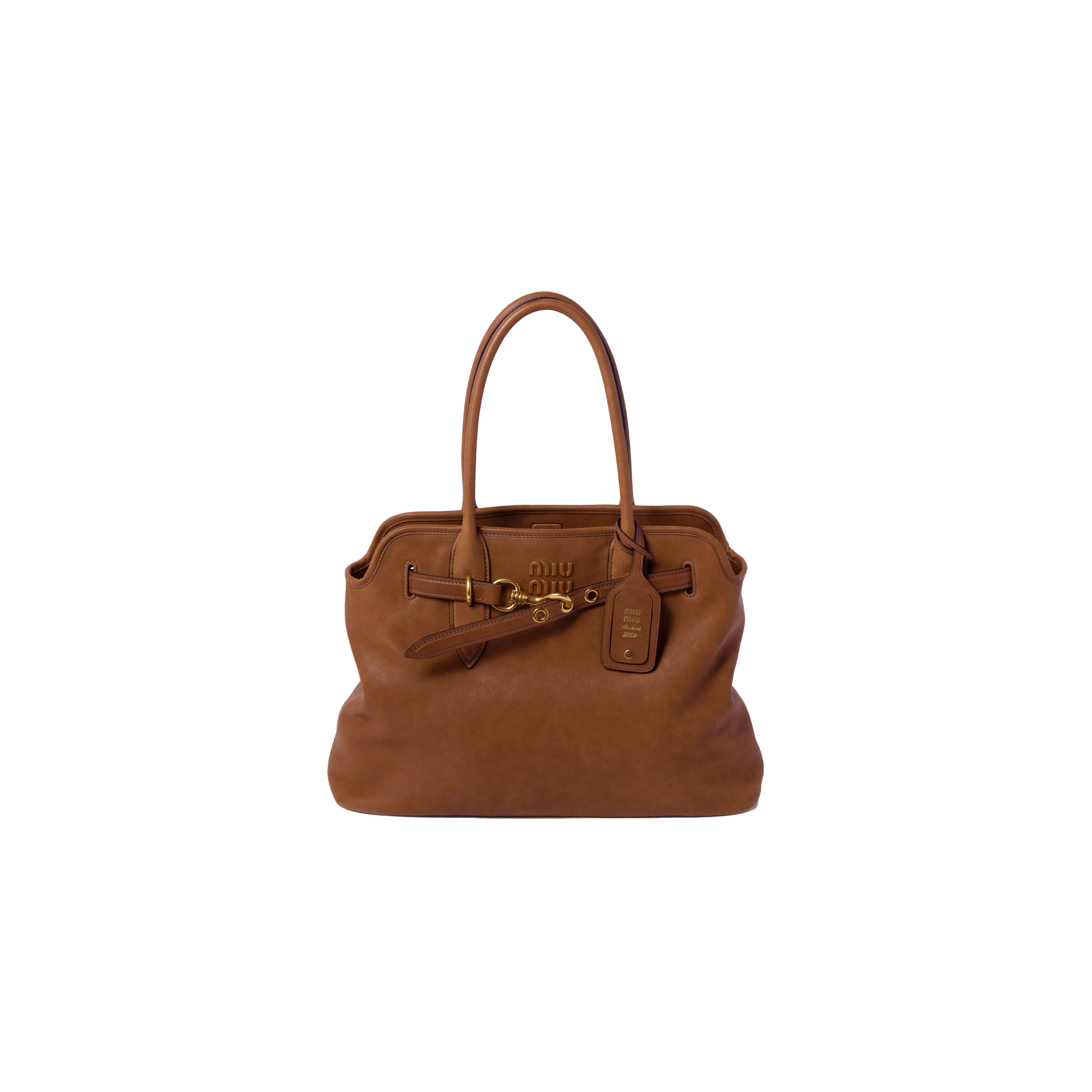 MIU MIU AVENTURE NAPPA LEATHER BAG 5BG291 (39*24*13cm) MIU MIU AVENTURE NAPPA LEATHER BAG 5BG291 (39*24*13cm)