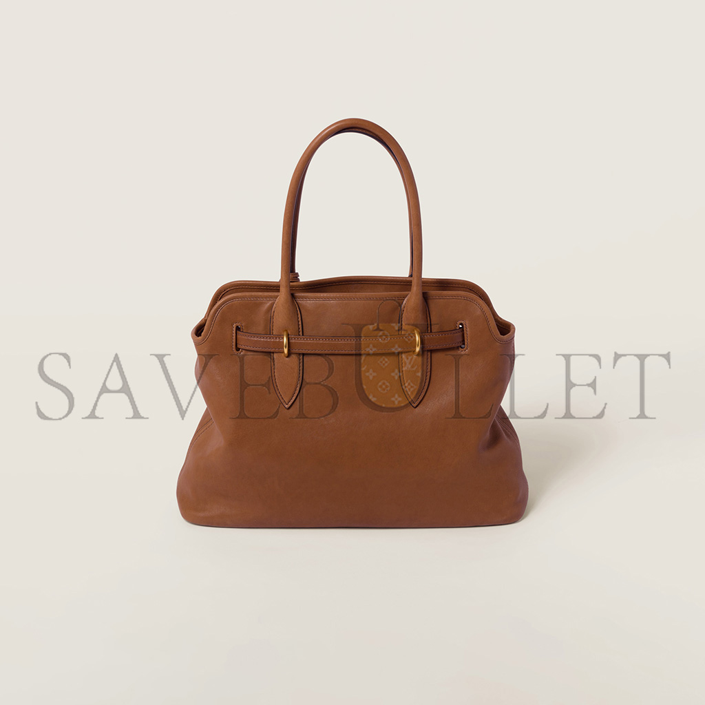 MIU MIU AVENTURE NAPPA LEATHER BAG 5BG291 (39*24*13cm) MIU MIU AVENTURE NAPPA LEATHER BAG 5BG291 (39*24*13cm)