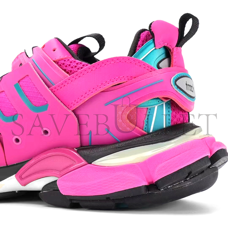 BALENCIAGA  MESH FABRIC WOMENS TRACK SNEAKERS PINK BLACK 542436W2LA12048