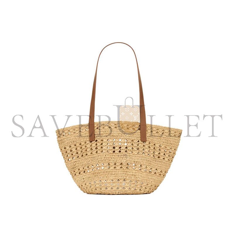 YSL PANIER SMALL BAG IN RAFFIA 761461GAAAC2080 (22/44x22x20cm)