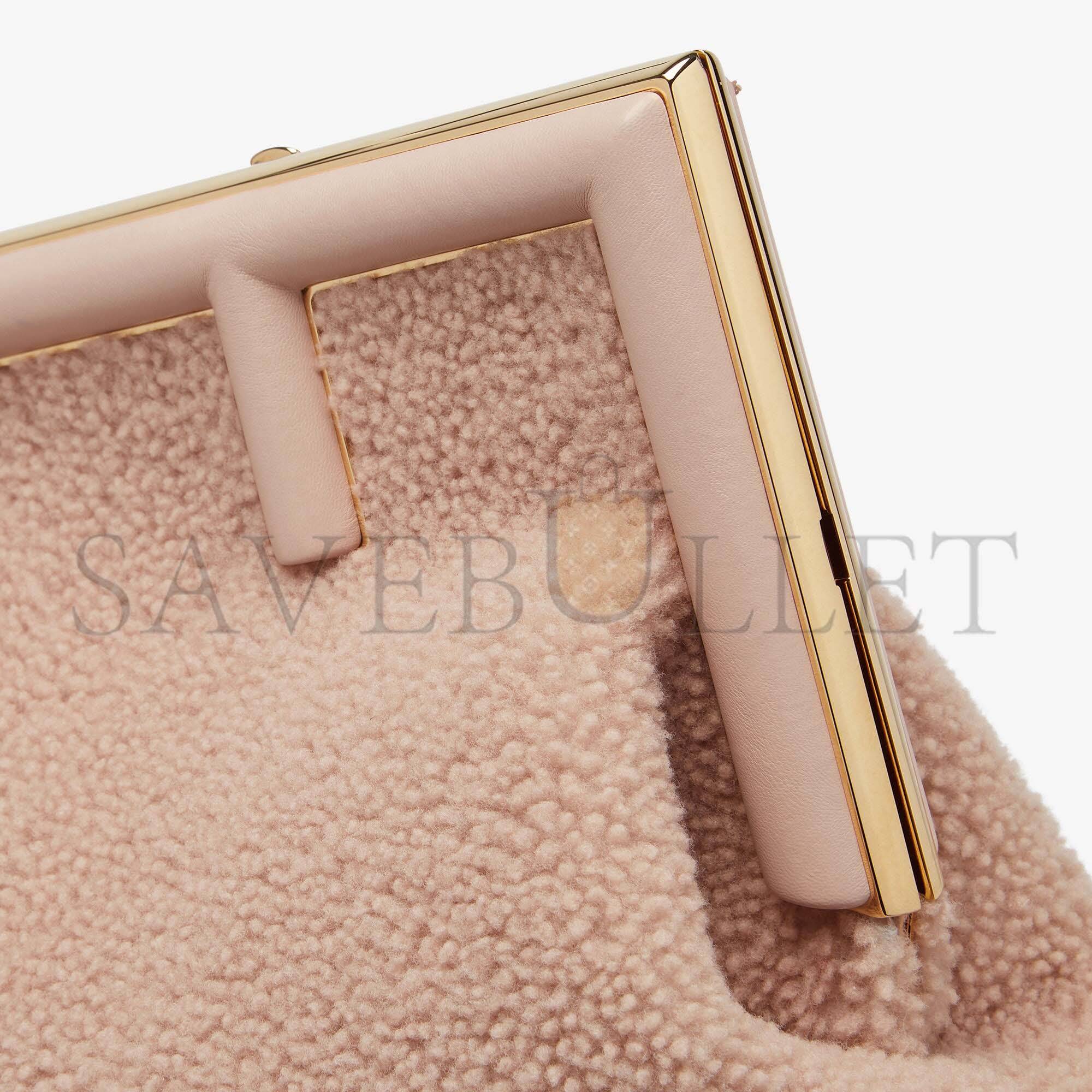 FENDI FIRST MEDIUM - PINK SHEEPSKIN BAG 8BP127AHNAF0H43 (32.5*23.5*15cm)