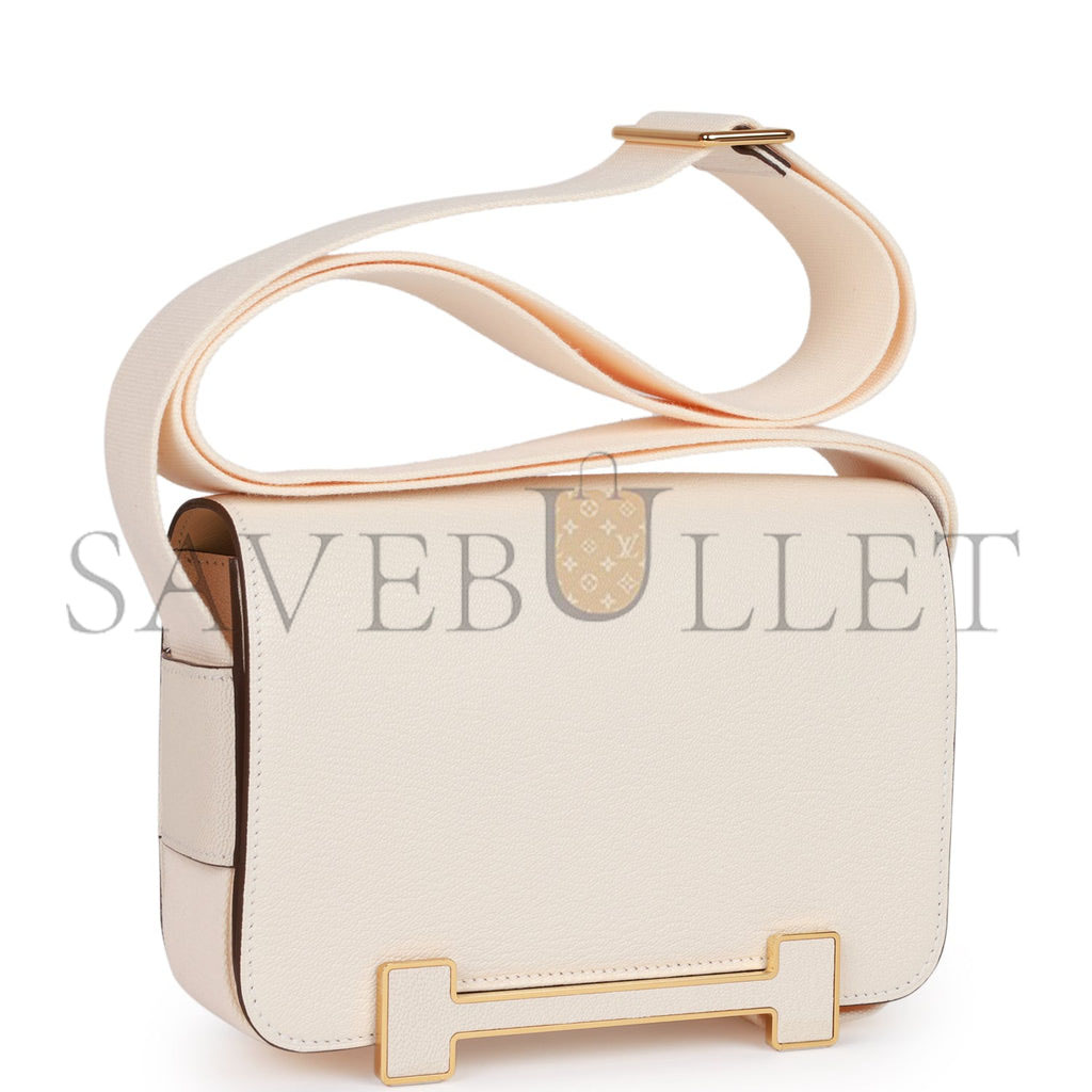 HERMES GETA NATA CHEVRE GOLD HARDWARE (20.3*14*6.4cm) HERMES GETA NATA CHEVRE GOLD HARDWARE (20.3*14*6.4cm)