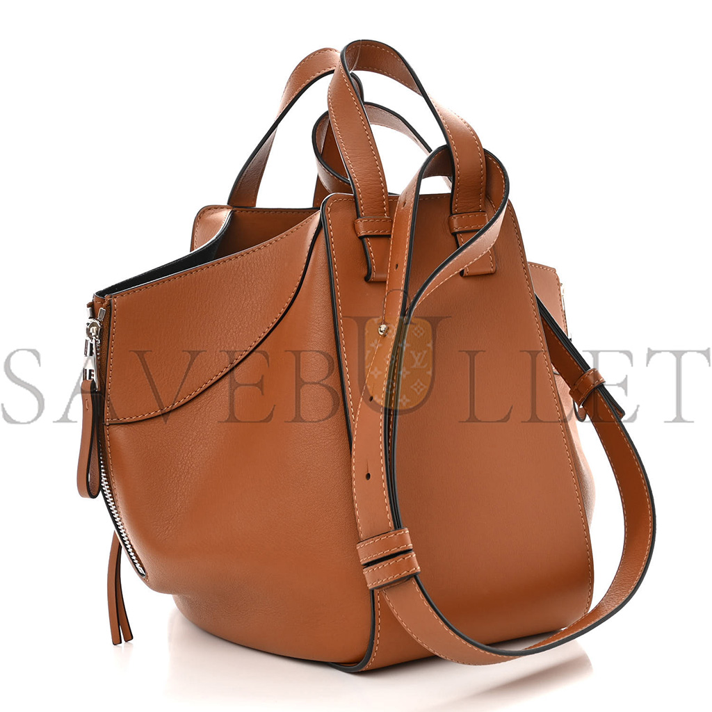 LOEWE CALFSKIN SMALL HAMMOCK SHOULDER BAG TAN (30*25*13.5cm)