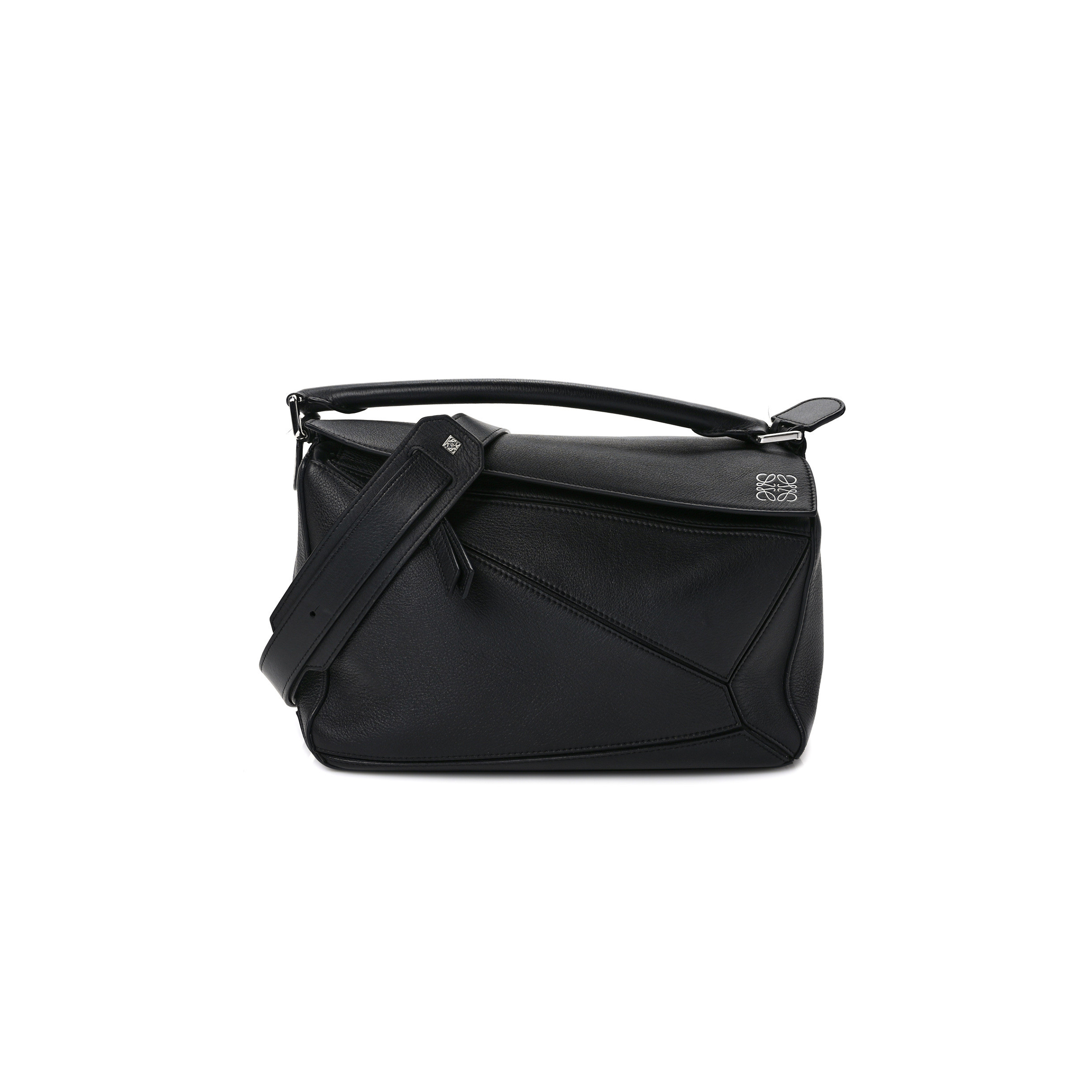 LOEWE CALFSKIN MEDIUM PUZZLE BAG BLACK (29*19.5*14cm) LOEWE CALFSKIN MEDIUM PUZZLE BAG BLACK (29*19.5*14cm)
