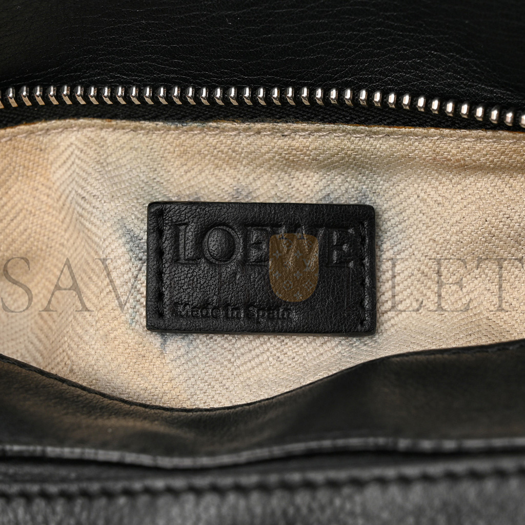 LOEWE CALFSKIN SMALL PUZZLE BAG BLACK (24*16.5*10.5cm)