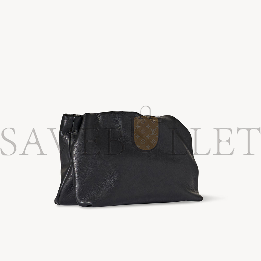 THE ROW BOURSE CLUTCH BAG IN LEATHER BLACK W1280L97BLPL (26*17*6cm)