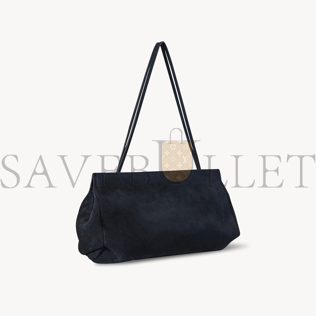 THE ROW ABBY BAG IN SUEDE DARK NAVY W1605L28DNPLD (27*14*4cm)