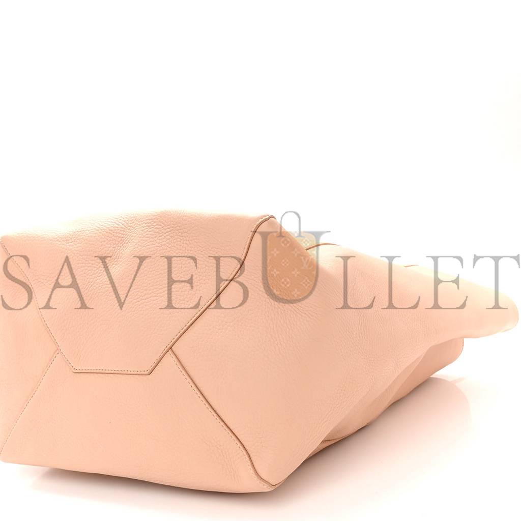 CELINE SOFT GRAINED CALFSKIN MEDIUM HORIZONTAL CABAS PHANTOM LIGHT BLUSH (28*26*16cm)