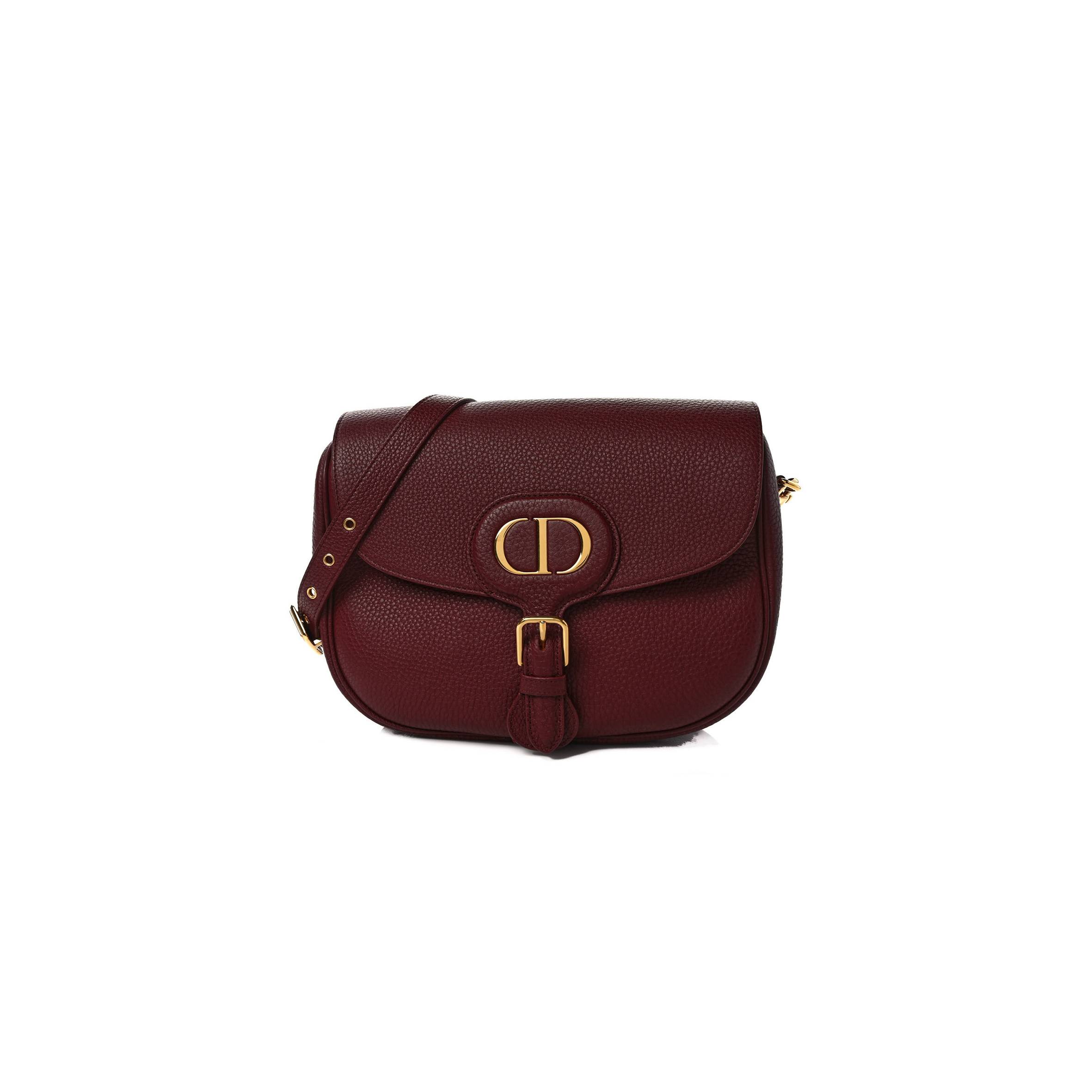 DIOR GRAINED CALFSKIN LARGE BOBBY FLAP RED BRICKS (27*23*8.3cm)